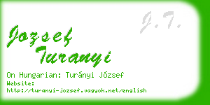 jozsef turanyi business card