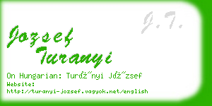 jozsef turanyi business card